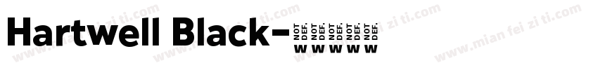 Hartwell Black字体转换